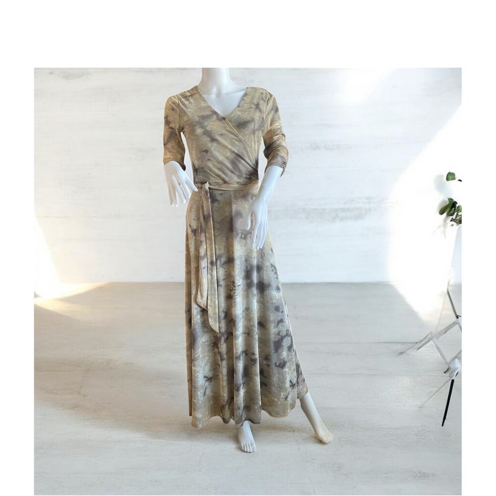 Allison Brittney Maxi Belted Dress Small